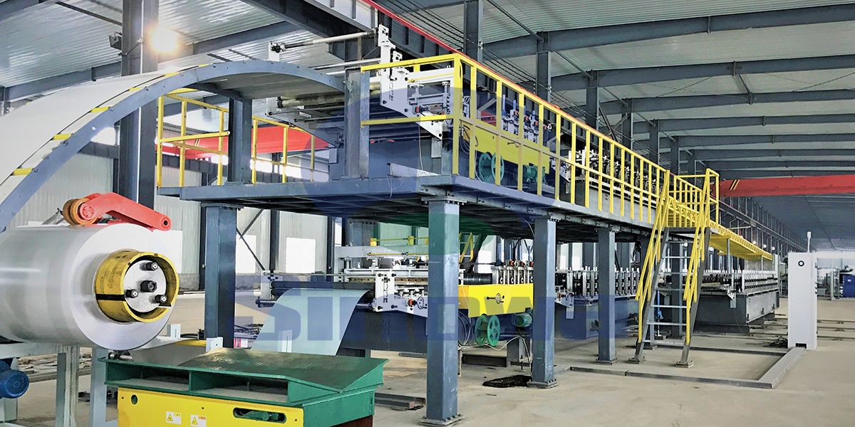 Continuous Production Line For Polyurethane Sandwich Panels