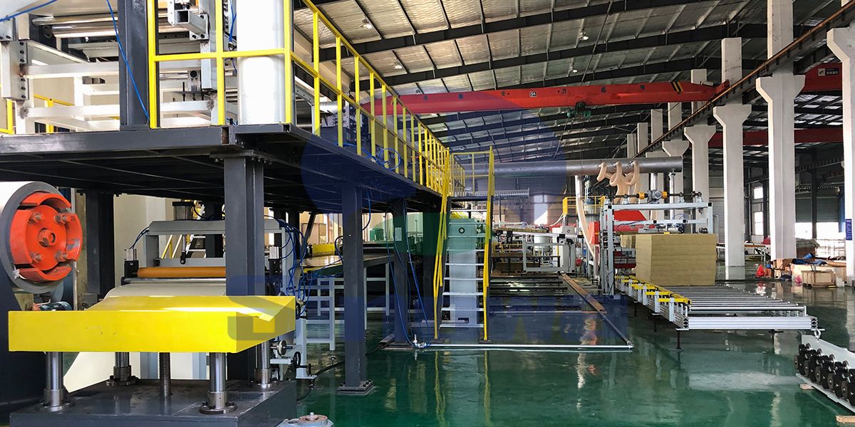 Polyurethane Rock Wool Color Steel Sandwich Panel Production Line